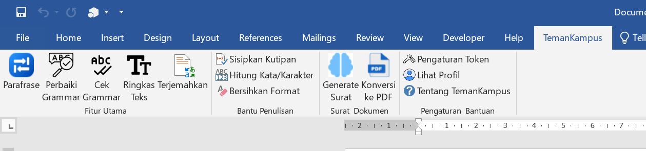 TemanKampus Add-in Word