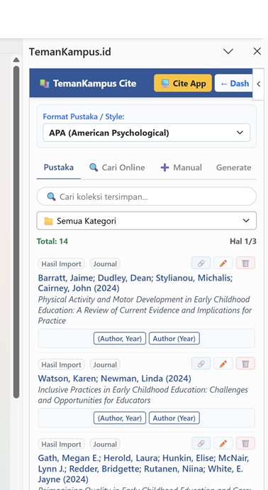 Generate Daftar Pustaka