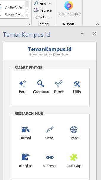 Dashboard Word Add-in V2.1