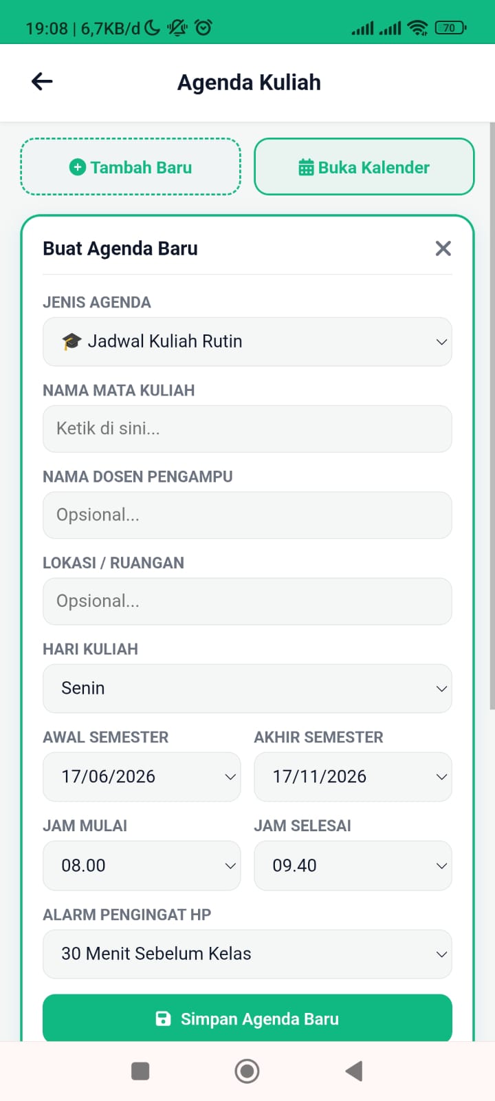Agenda Harian